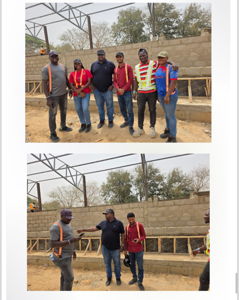 I2M global construction team building a commercial complex in Nigeria